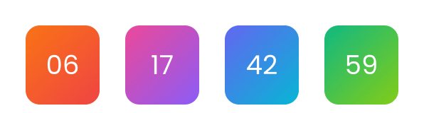 Gradient Tiles email countdown timer style